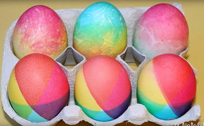 как покрасить яйца к пасхе мастер-класс