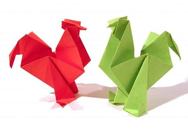 петушок оригами мастер-класс